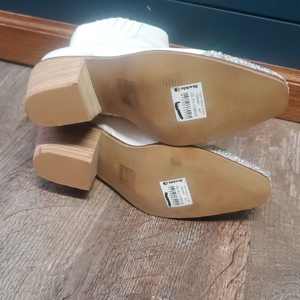 BEAST FASHION Deanna Ankle Boots with Glitter Toe - Picture 10 of 10